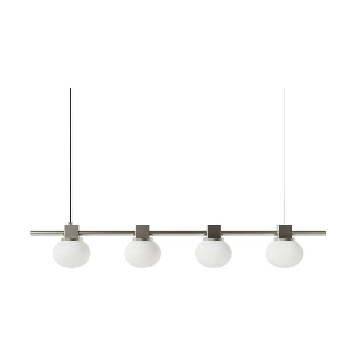 Ovoid Pendant Light Quadruple lampada a sospensione - In acciaio inossidabile, in vetro opalino - FRAMA
