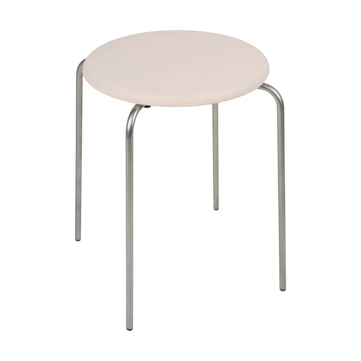 Petit Rond rund pall - Acciaio inossidabile-pelle Natural - FRAMA