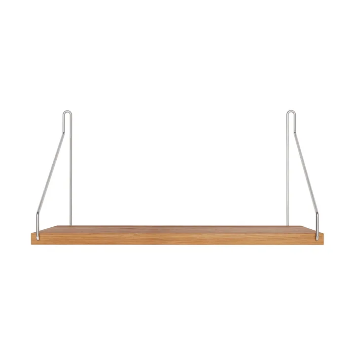 Single Shelf vägghylla - Rovere-acciaio inossidabile, 40x20 cm - FRAMA
