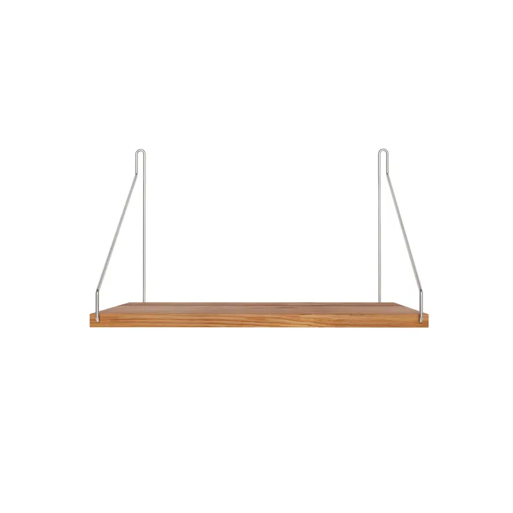 Single Shelf vägghylla - Rovere-acciaio inossidabile, 40x27 cm - FRAMA