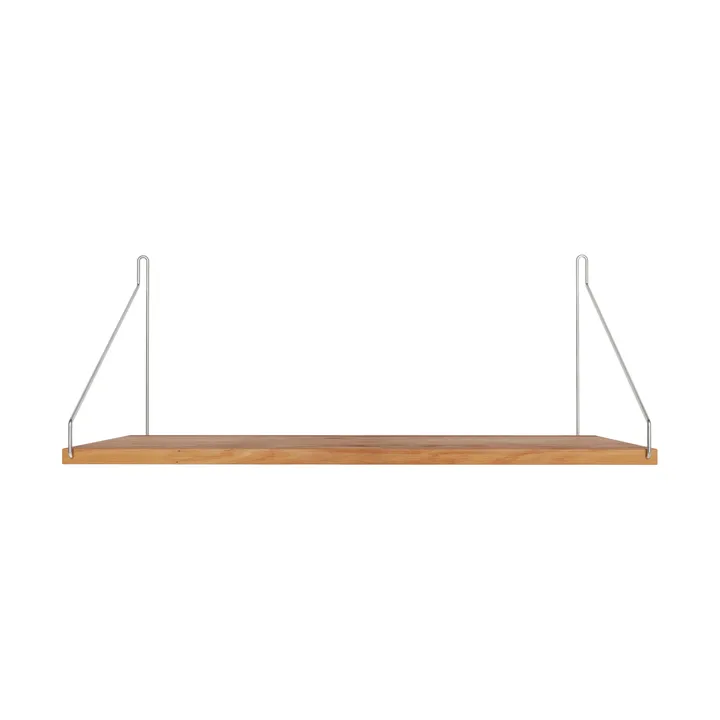 Single Shelf vägghylla - Rovere-acciaio inossidabile, 60x27 cm - FRAMA