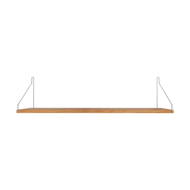 Single Shelf vägghylla - Rovere-acciaio inossidabile, 80x20 cm - FRAMA