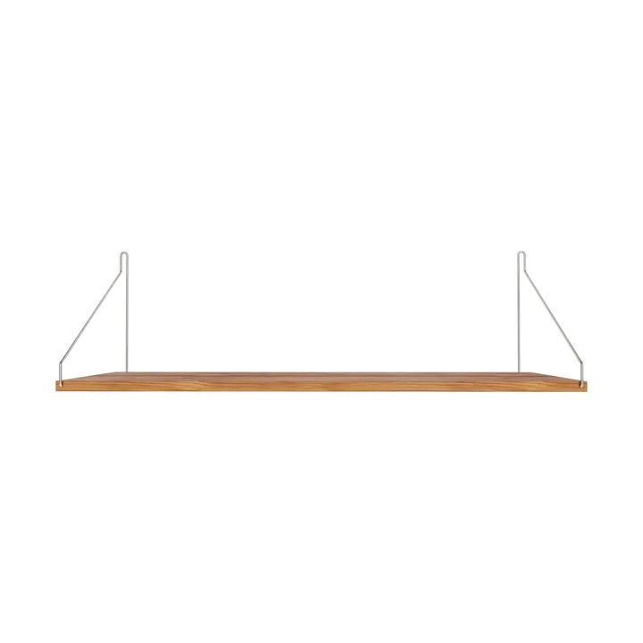 Single Shelf vägghylla - Rovere-acciaio inossidabile, 80x27 cm - FRAMA