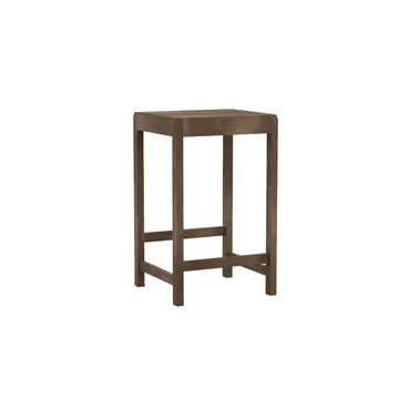 Stool 01 sgabello da bar - Betulla marrone scuro, 65 cm - FRAMA