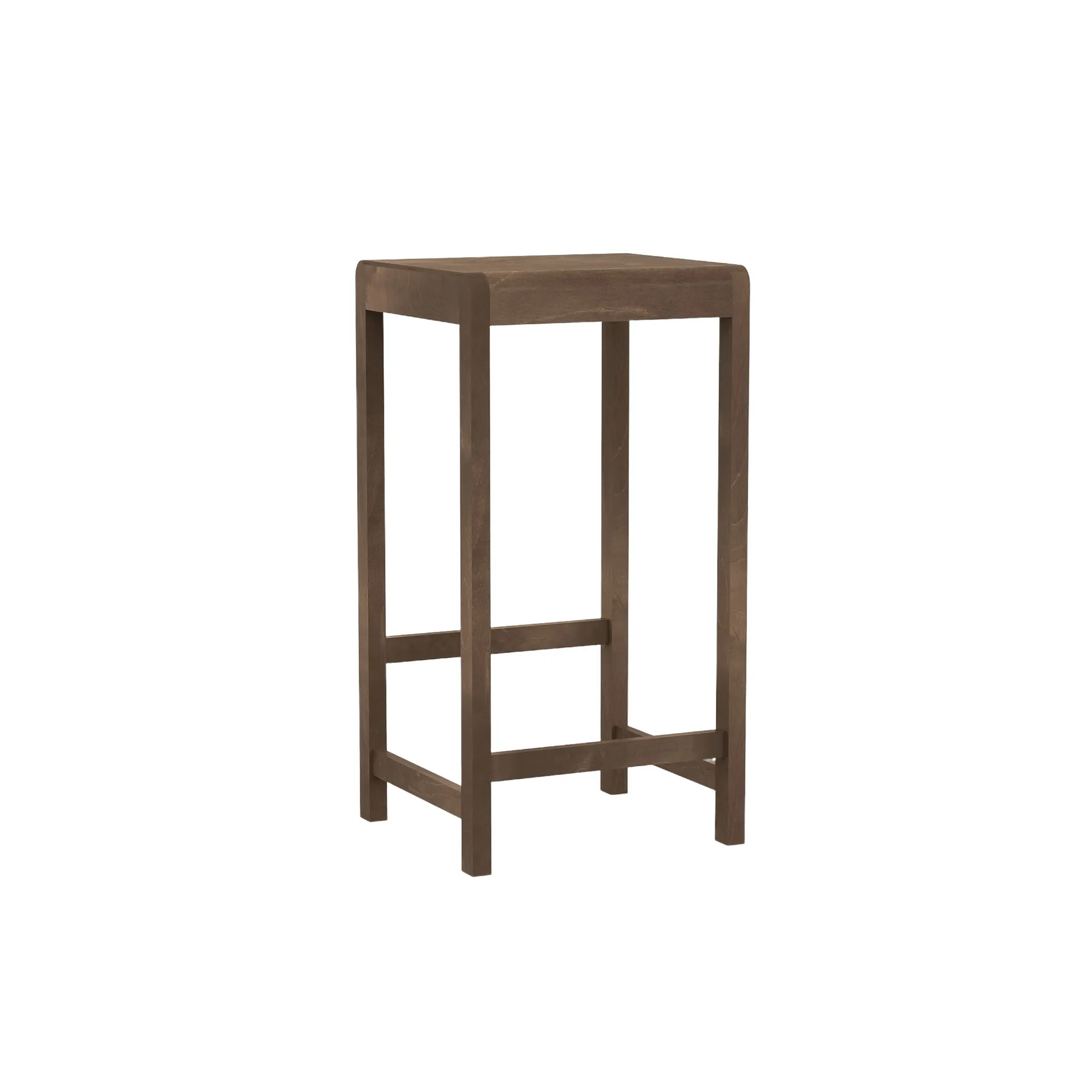 Stool 01 sgabello da bar, Betulla marrone scuro, 76 cm FRAMA