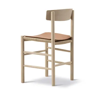 Cuscino seduta in pelle per sedia J39 - Pelle Cera 905 Russet Brown - Fredericia Furniture