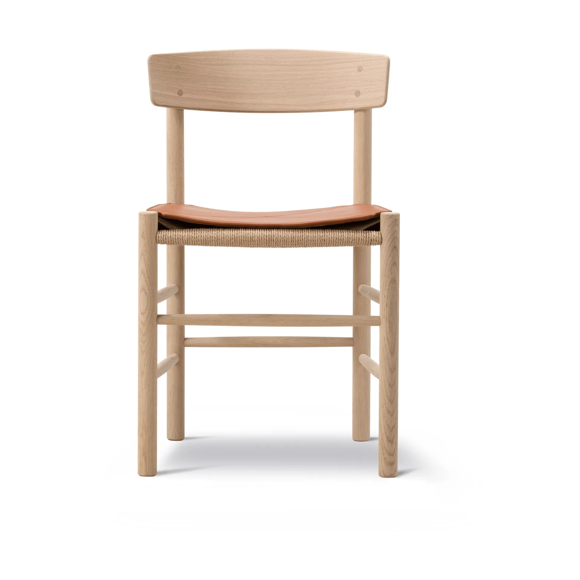 Cuscino seduta in pelle per sedia J39, Pelle Cera 905 Russet Brown Fredericia Furniture