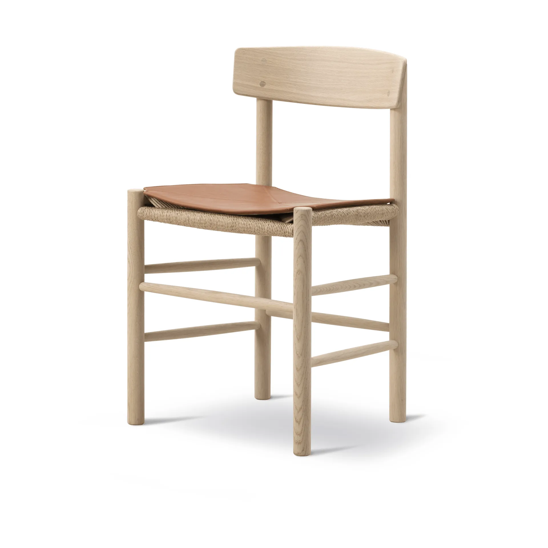 Cuscino seduta in pelle per sedia J39, Pelle Cera 905 Russet Brown Fredericia Furniture