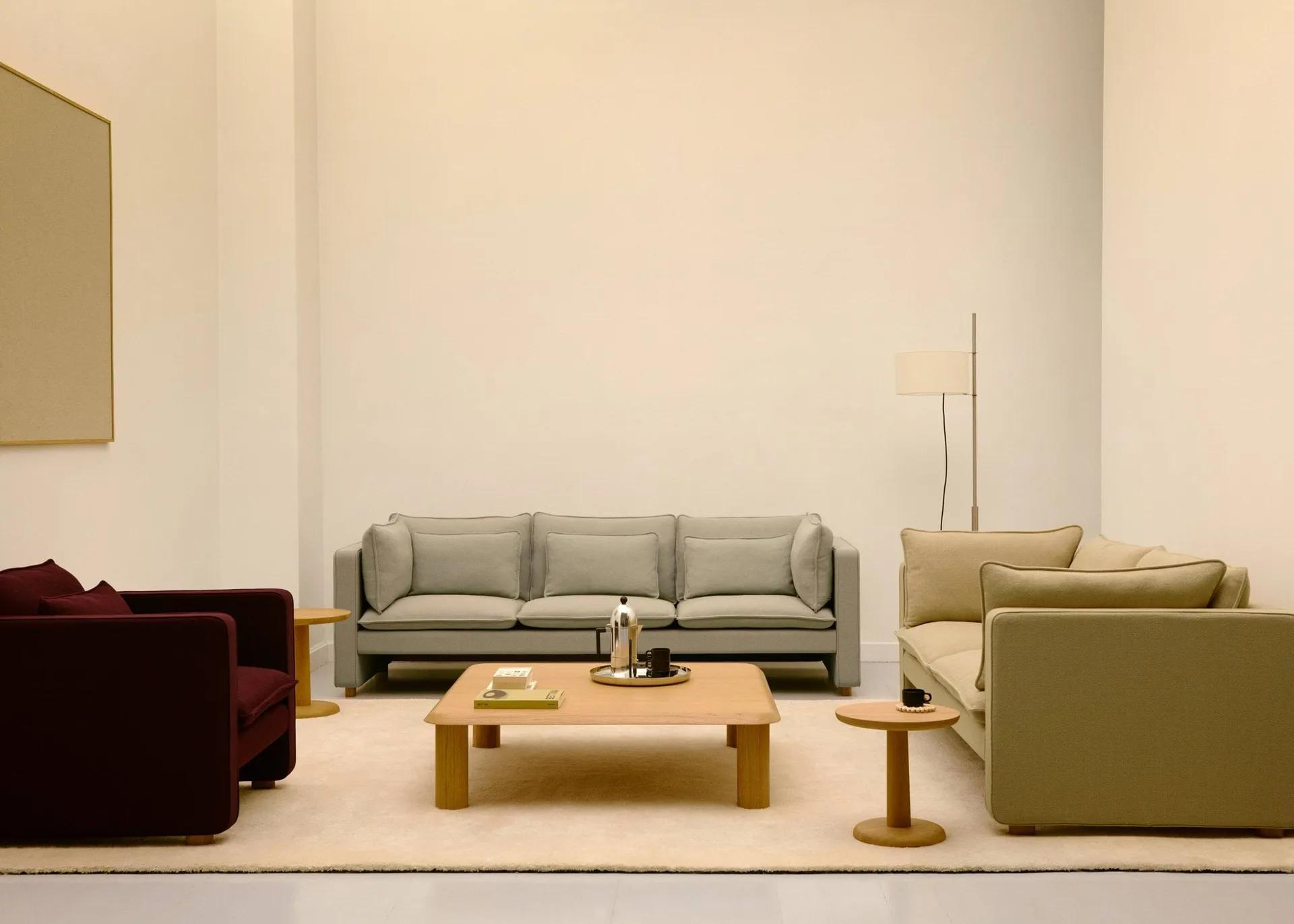 Jota divano, Vidar 146-rovere oliato chiaro, 231 cm, 3 posti Fredericia Furniture