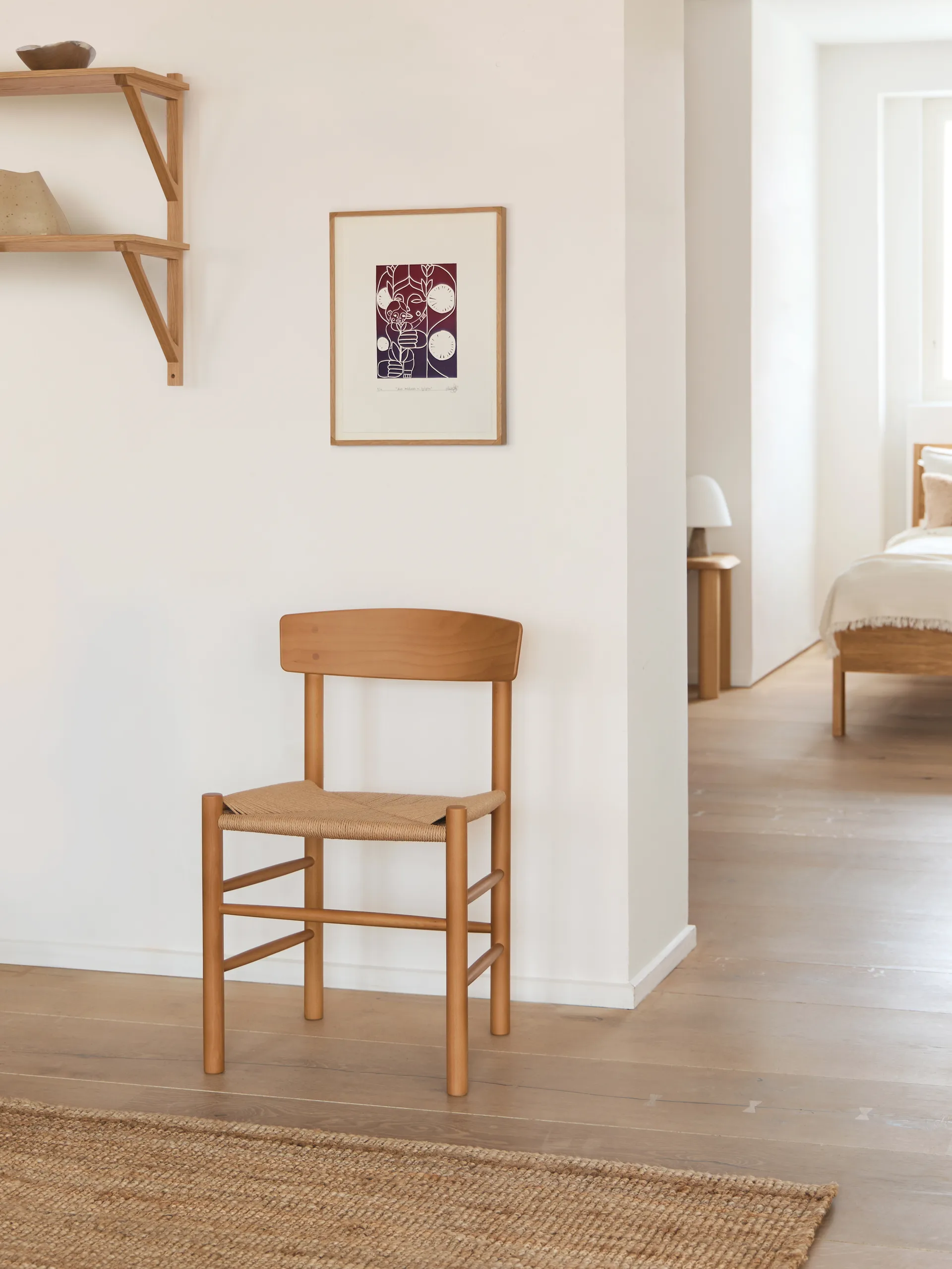 Mensola 78x61 cm BM29 , Rovere laccato Fredericia Furniture