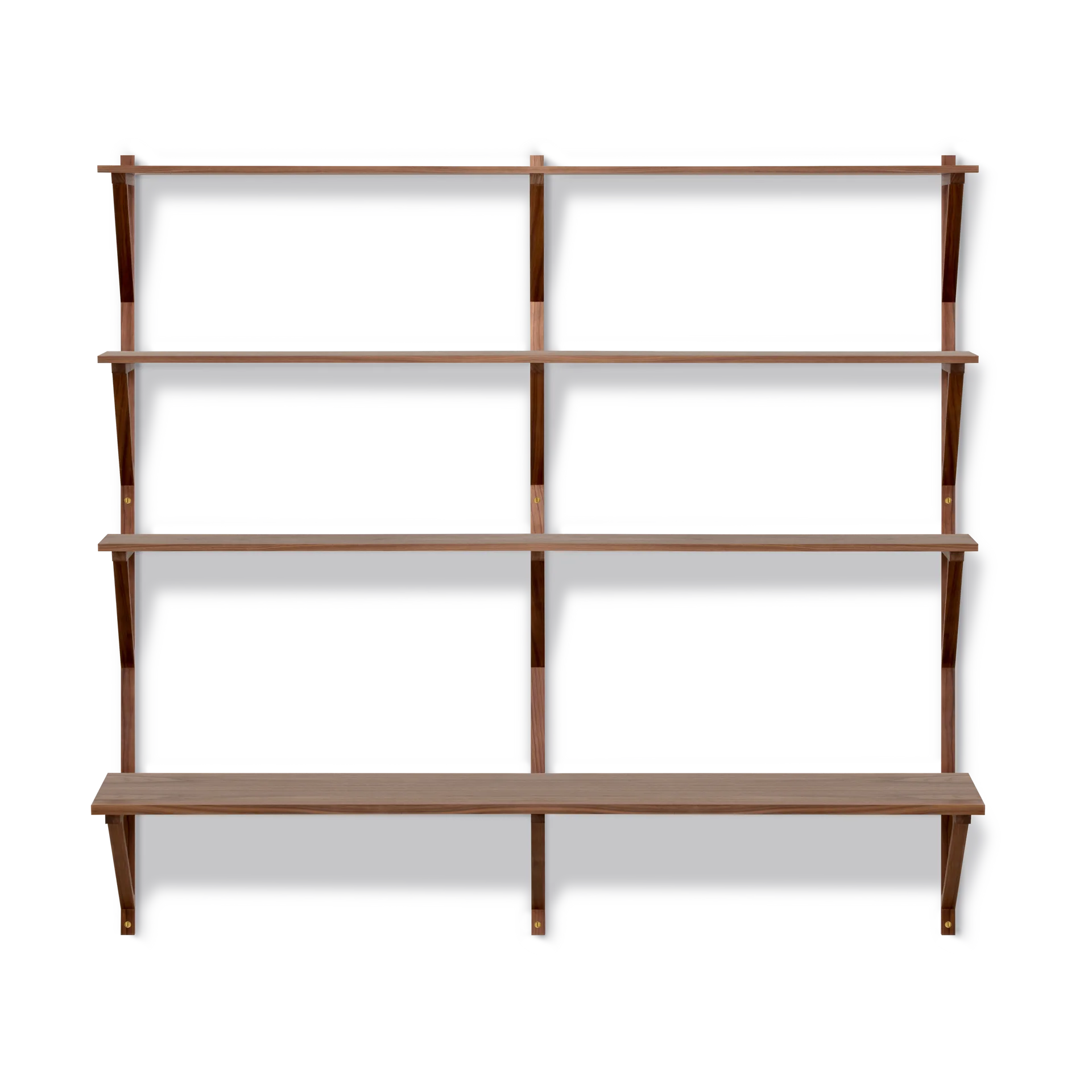 Mensola con scrivania 149x134 cm BM29 , Noce laccato Fredericia Furniture