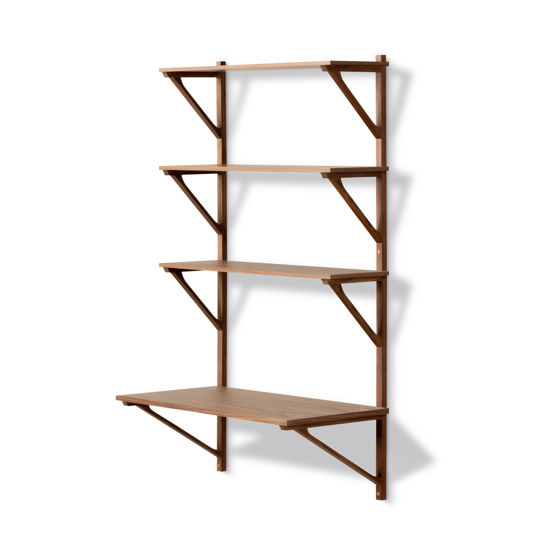 Mensola con scrivania 78x134 cm BM29 , Noce laccato Fredericia Furniture