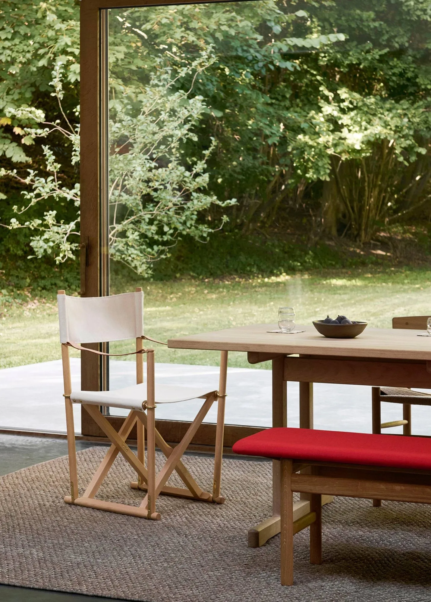 MK16 Folding Chair sedia, Off white-faggio oliato Fredericia Furniture