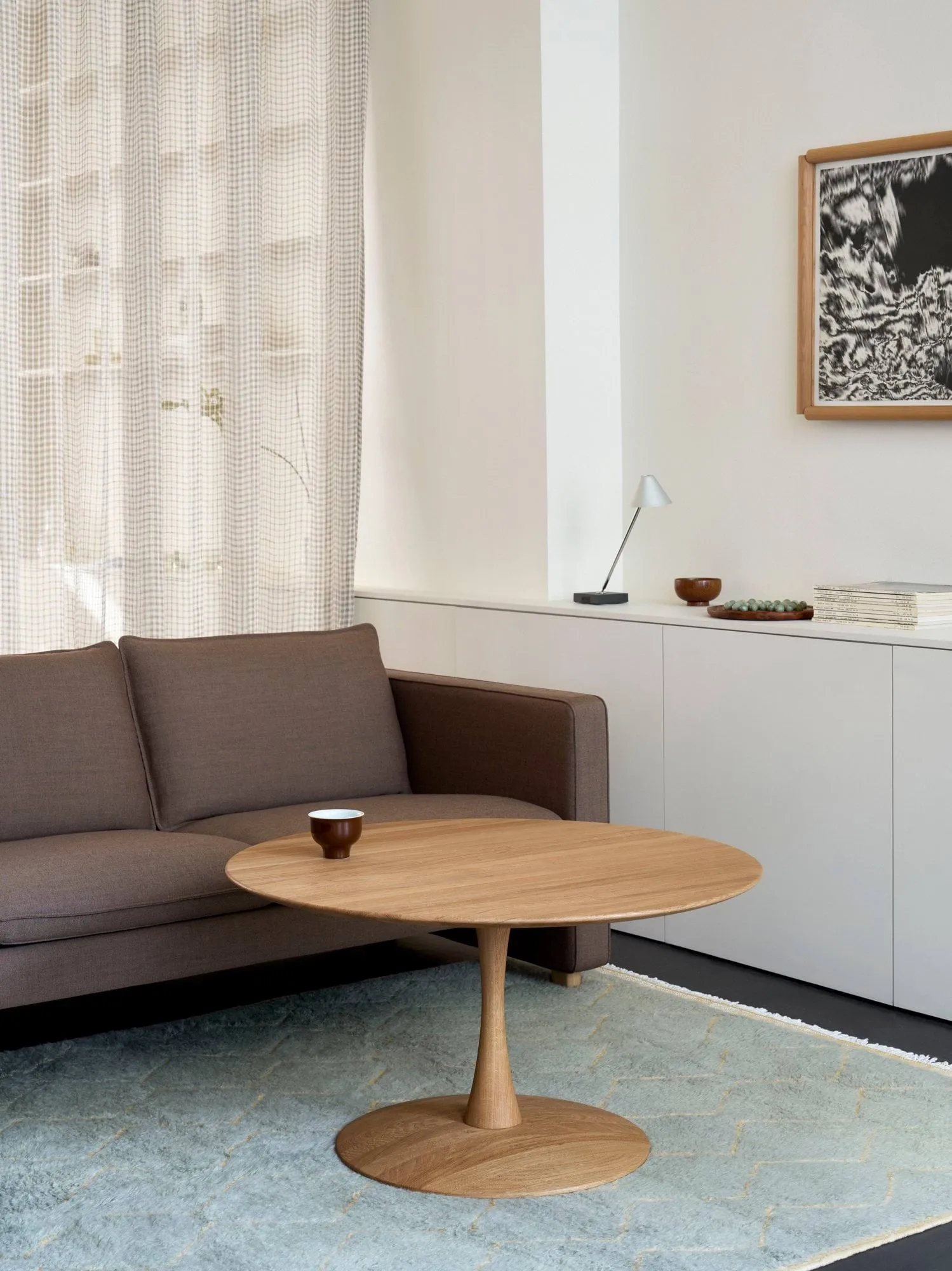 ND112 Trisse tavolino, Rovere oliato, Ø75x48 cm Fredericia Furniture