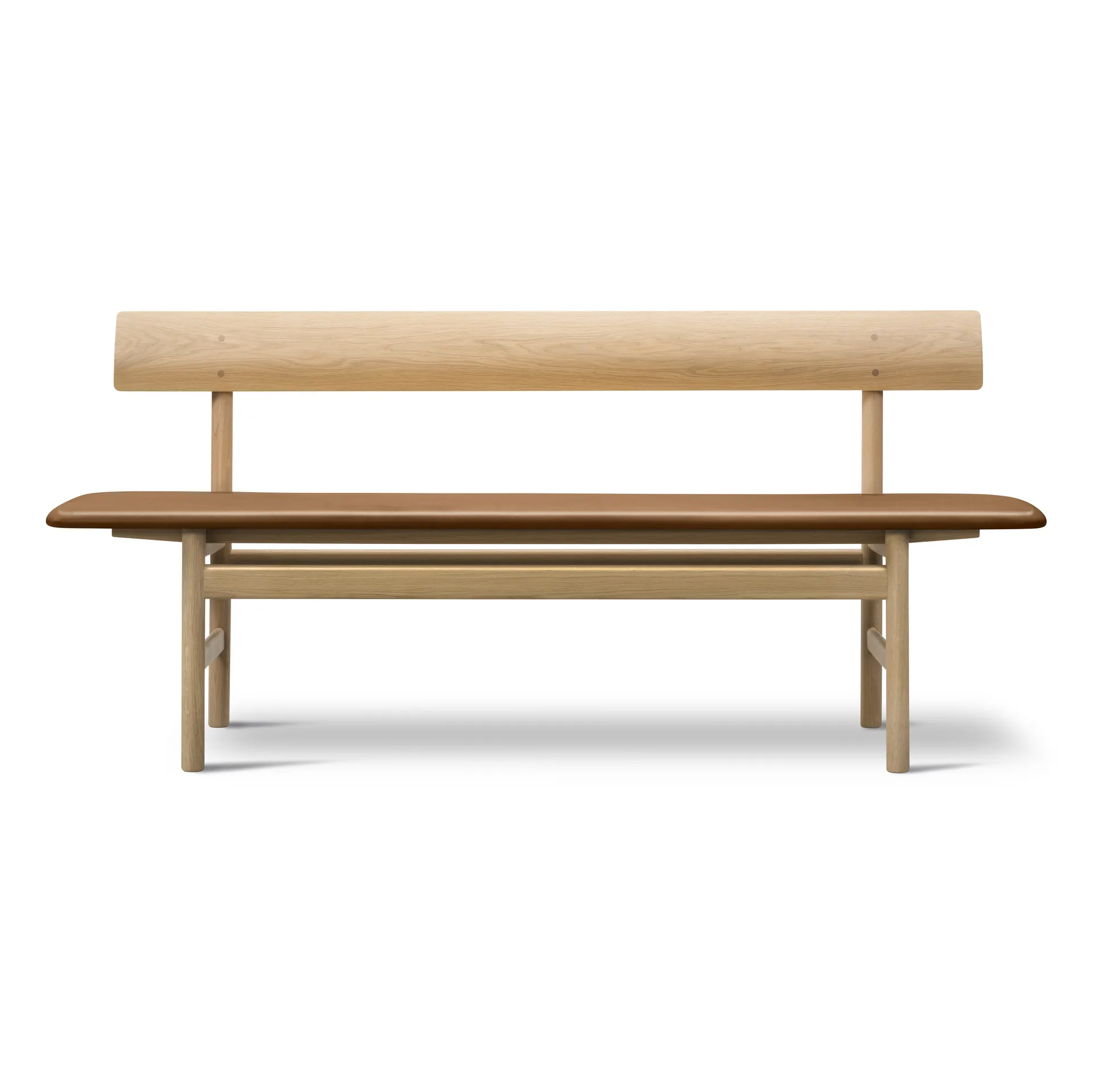 Panca Mogensen 3171, Pelle Omni 307 su legno di quercia trattato a sapone Fredericia Furniture