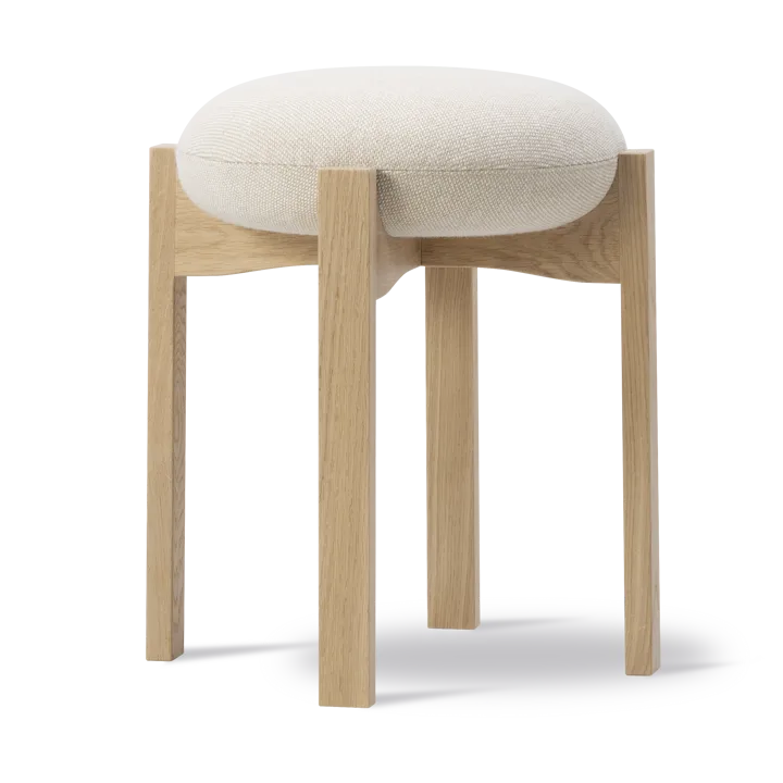 Pioneer sgabello rotondo basso - Hallingdal 200 - Rovere laccato - Fredericia Furniture