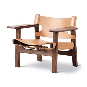 Poltrona Den spanske stol  - Pelle naturale-noce oliato - Fredericia Furniture