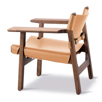 Poltrona Den spanske stol  - Pelle naturale-noce oliato - Fredericia Furniture