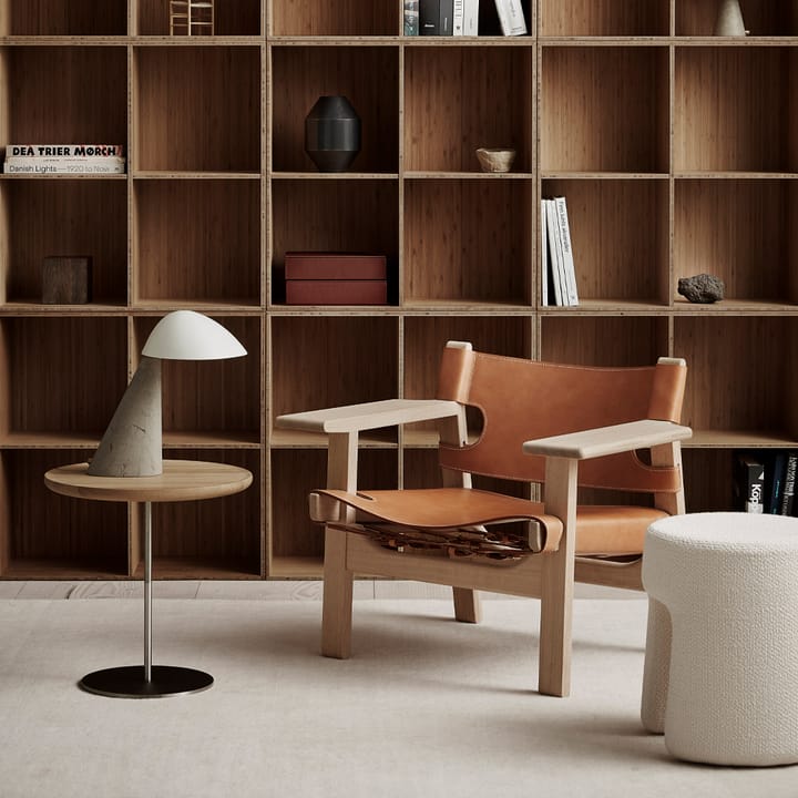 Poltrona Den spanske stol , Pelle nero-rovere verniciato nero Fredericia Furniture