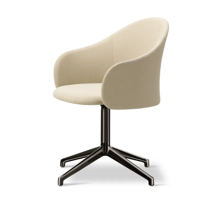 Poltrona Gomo base girevole a 4 punte - Mylla 221-flint - Fredericia Furniture