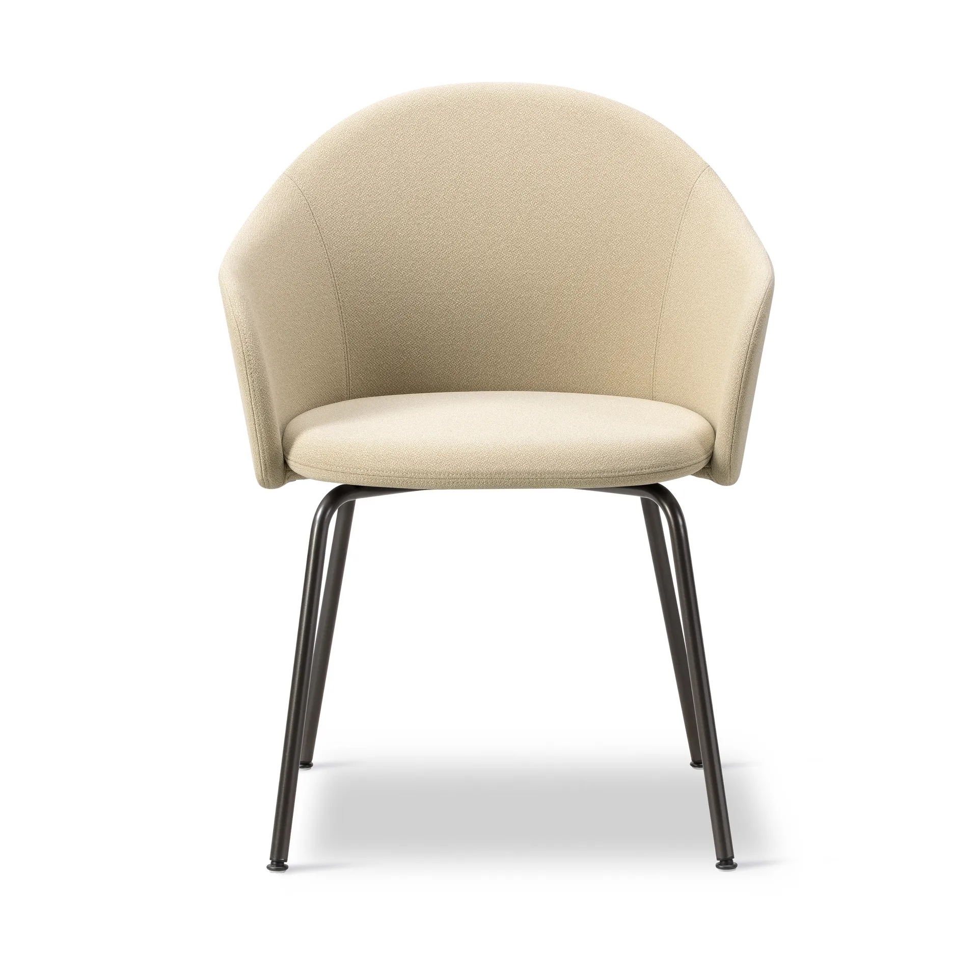 Poltrona Gomo base tubolare, Mylla 221-flint Fredericia Furniture