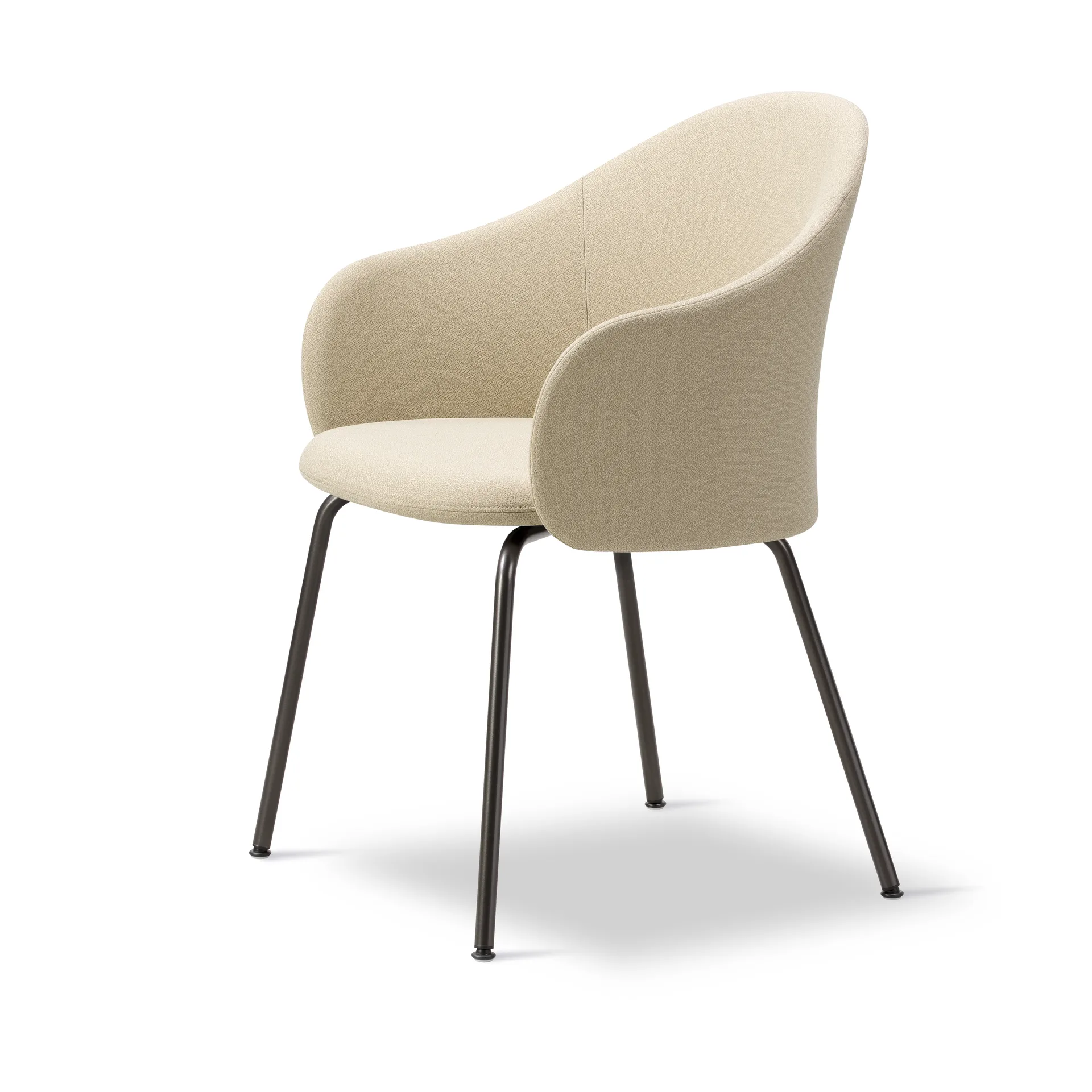Poltrona Gomo base tubolare, Mylla 221-flint Fredericia Furniture