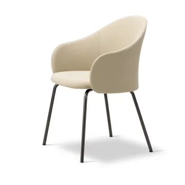Poltrona Gomo base tubolare - Mylla 221-flint - Fredericia Furniture