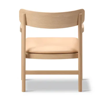 Poltrona lounge Post - Vegeta in pelle - rovere oliato chiaro - Fredericia Furniture