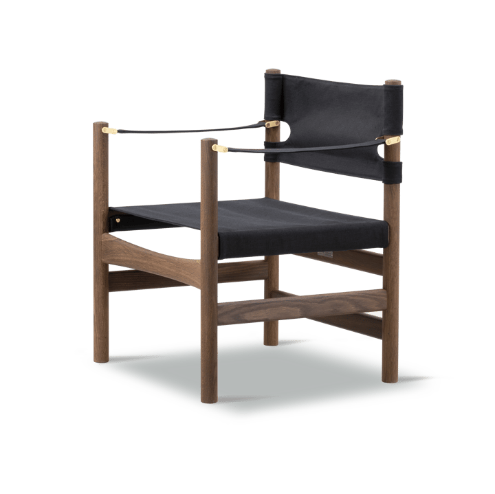 Sedia con braccioli Canvas 21  - Canvas nero-oliodato rovere - Fredericia Furniture