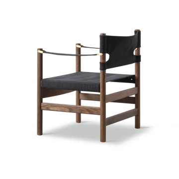 Sedia con braccioli Canvas 21  - Canvas nero-oliodato rovere - Fredericia Furniture