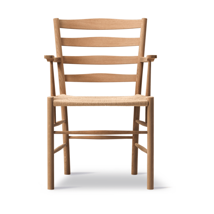 Sedia con braccioli Klint , Intrecciato naturale-rovere oliato Fredericia Furniture
