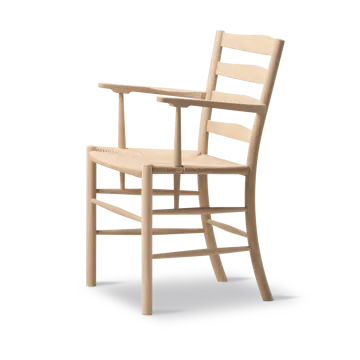 Sedia con braccioli Klint  - Naturale intrecciato-Rovere saponato - Fredericia Furniture