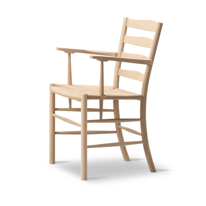 Sedia con braccioli Klint  - Naturale intrecciato-Rovere saponato - Fredericia Furniture