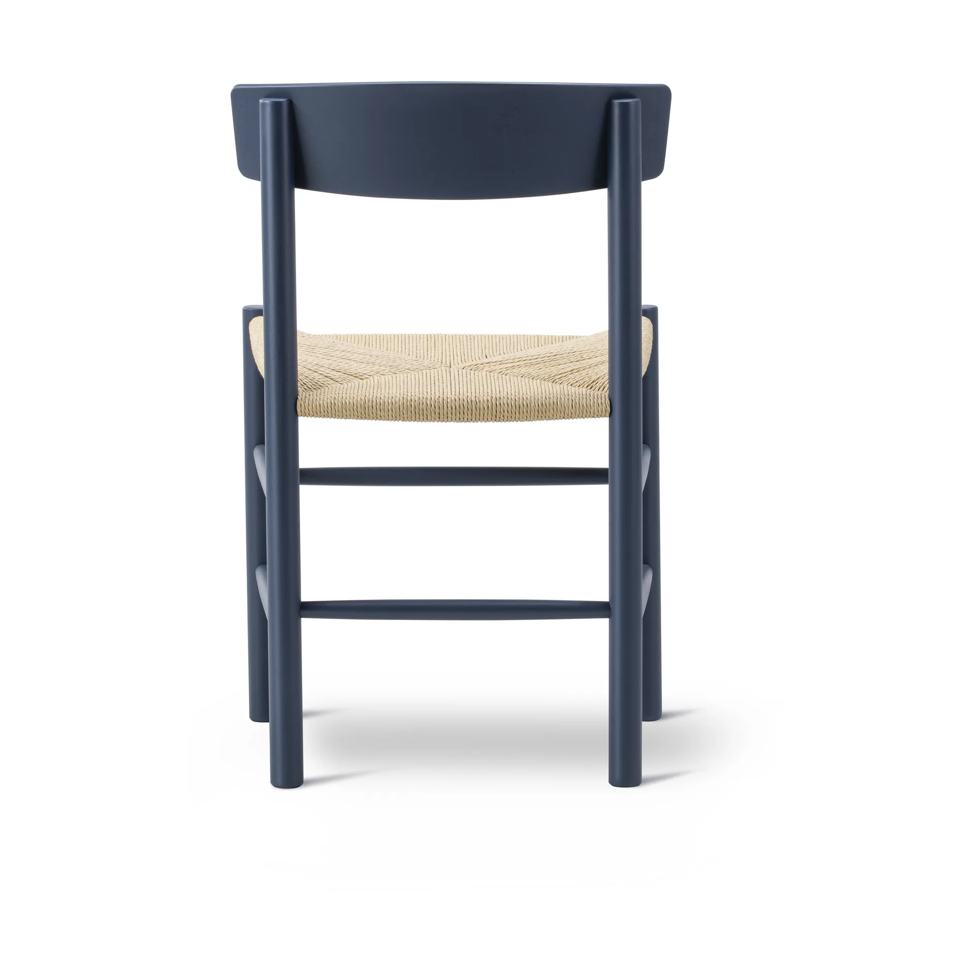 Sedia J39, Blu indigo intreccio naturale Fredericia Furniture