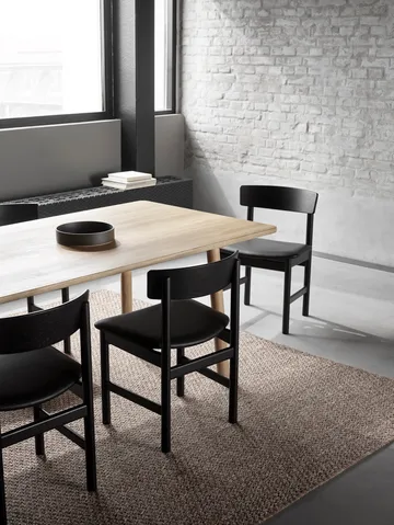 Sedia J39 - Faggio laccato nero pelle Omni 301 nero - Fredericia Furniture