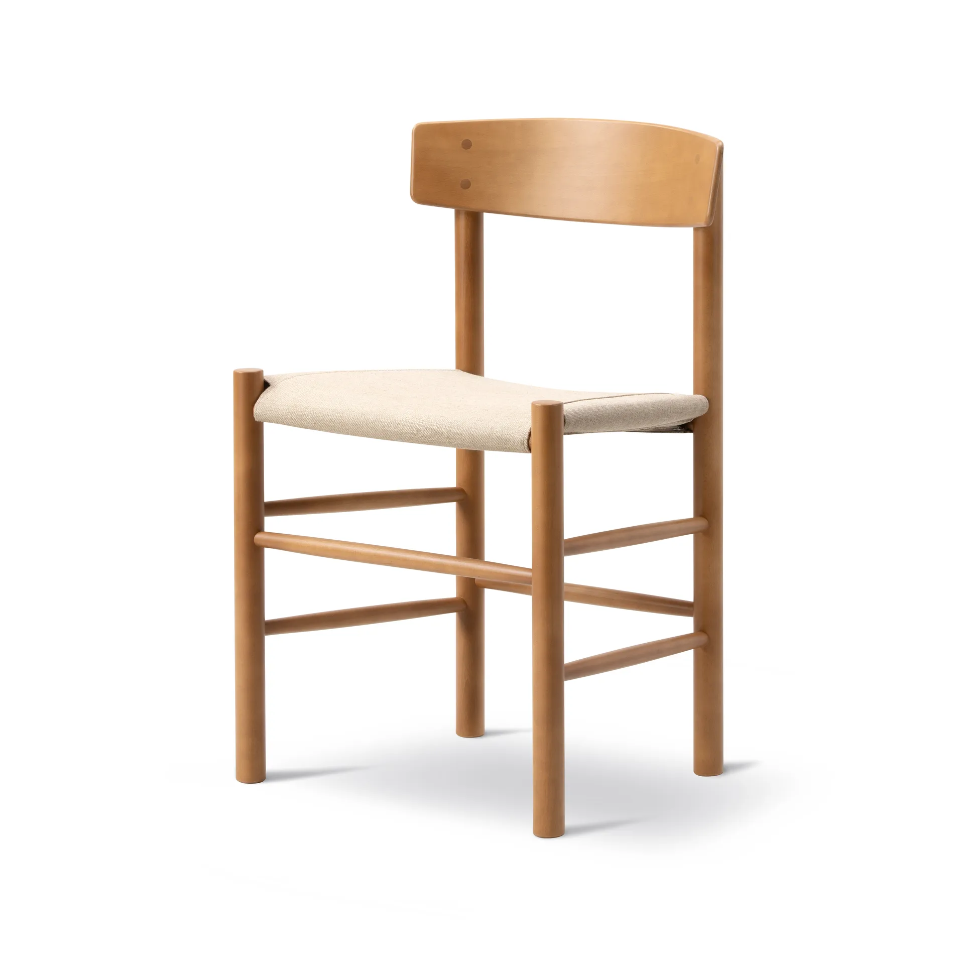 Sedia J39, Faggio laccato vintage canvas naturale Fredericia Furniture