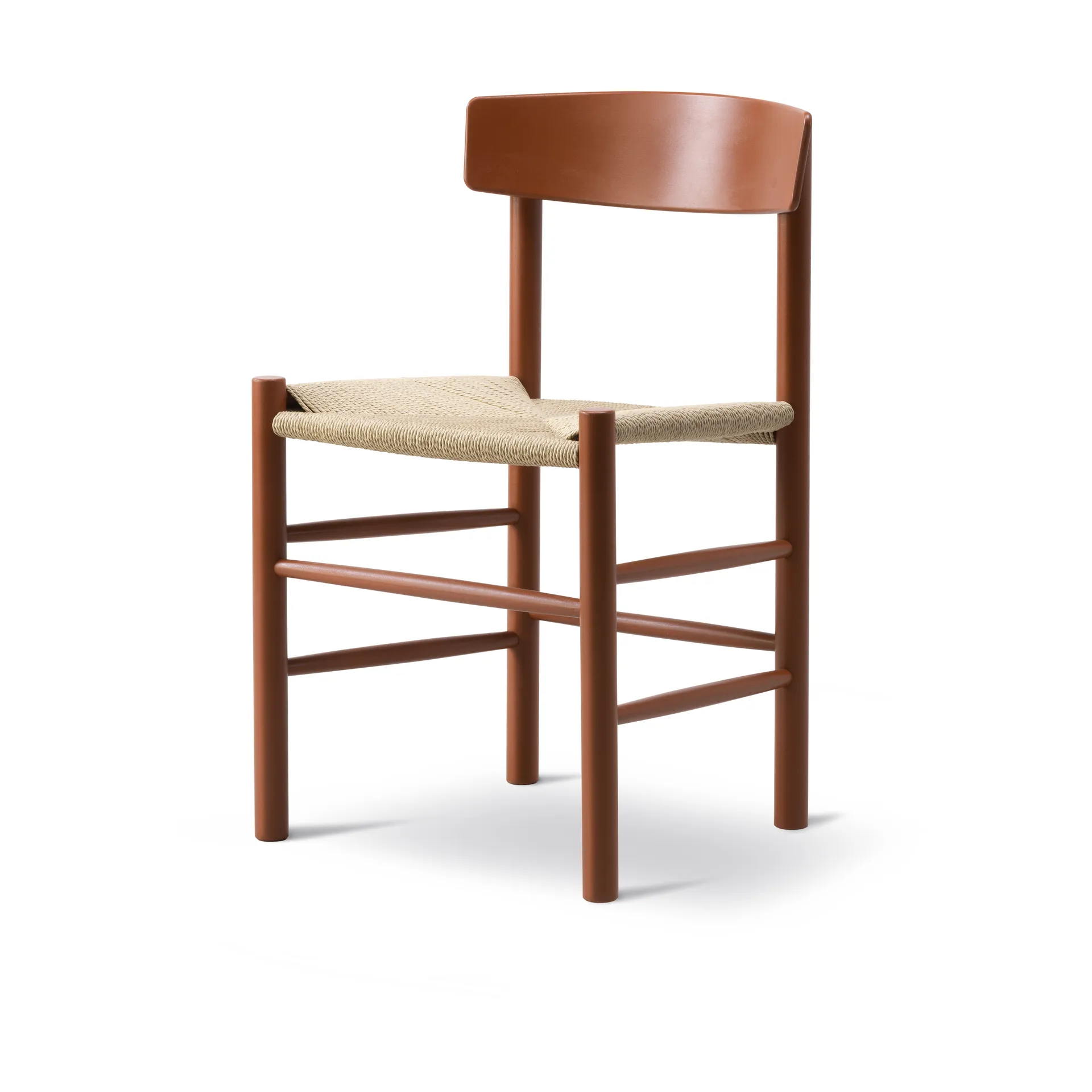 Sedia J39, Heritage red intreccio naturale Fredericia Furniture