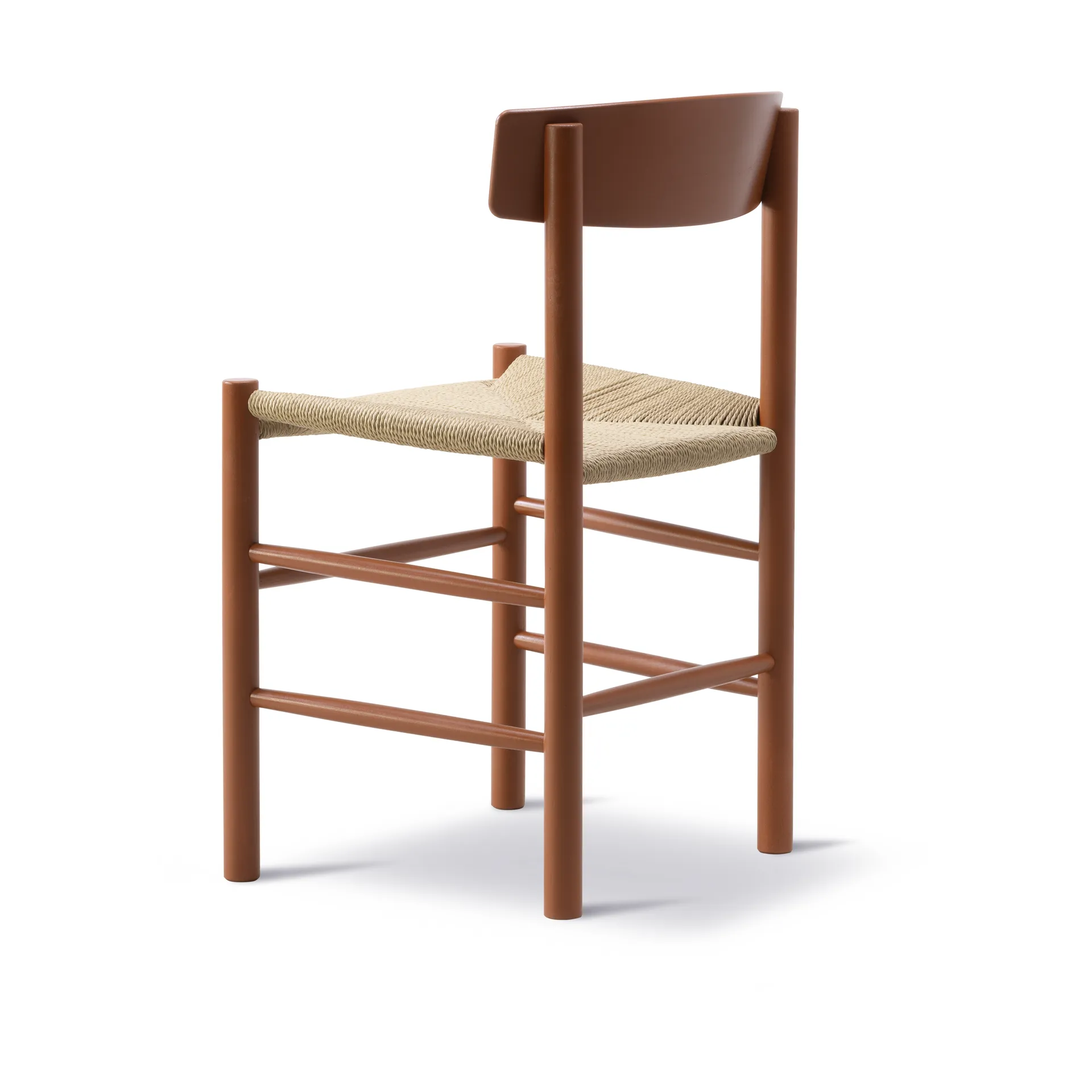 Sedia J39, Heritage red intreccio naturale Fredericia Furniture
