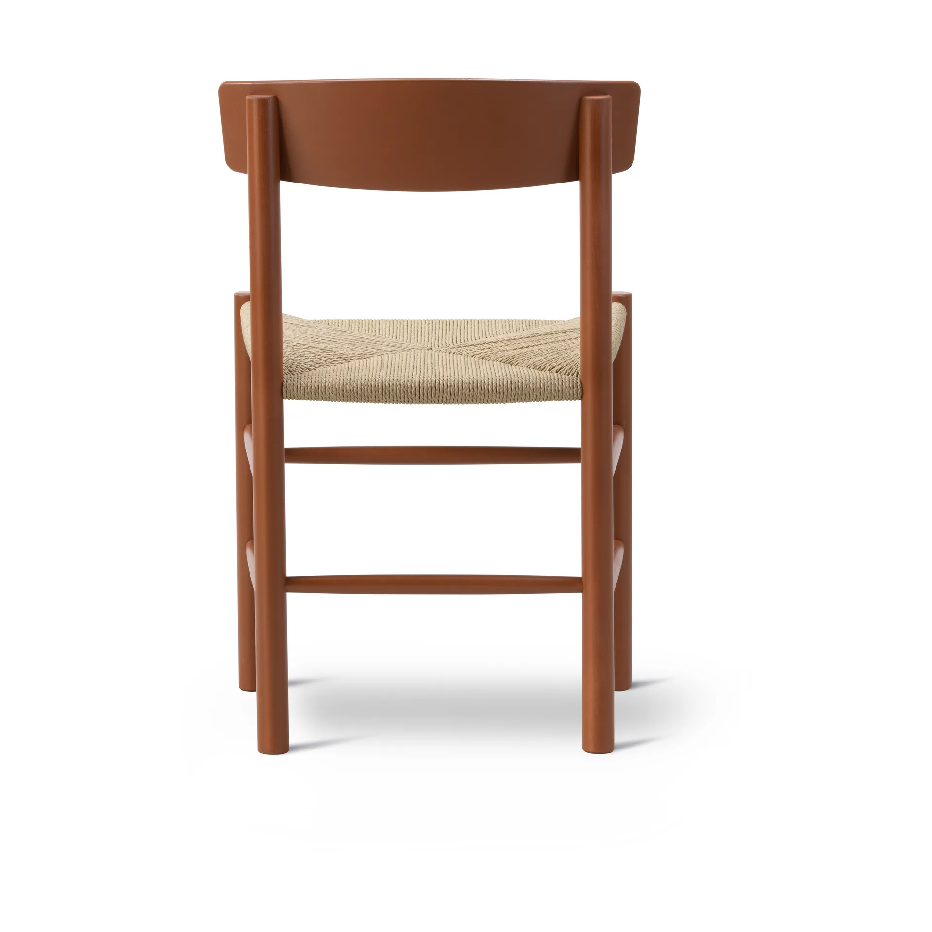 Sedia J39, Heritage red intreccio naturale Fredericia Furniture