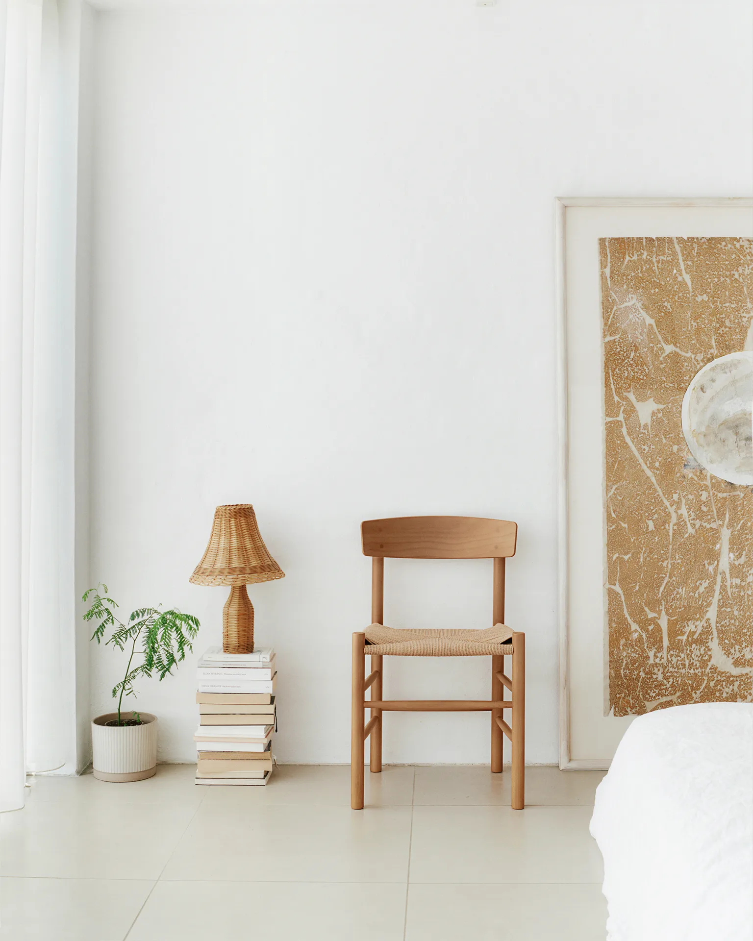 Sedia J39, Laccato vintage intreccio naturale Fredericia Furniture