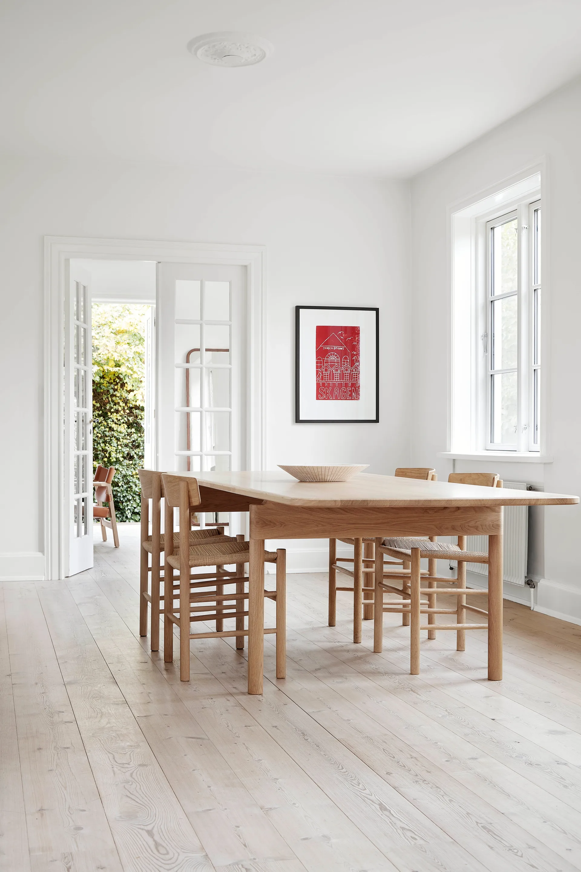 Sedia J39, Rovere chiaro oliato-intreccio naturale, confezione da 6,  Fredericia Furniture