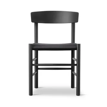 Sedia J39 - Rovere laccato nero – tela nera - Fredericia Furniture