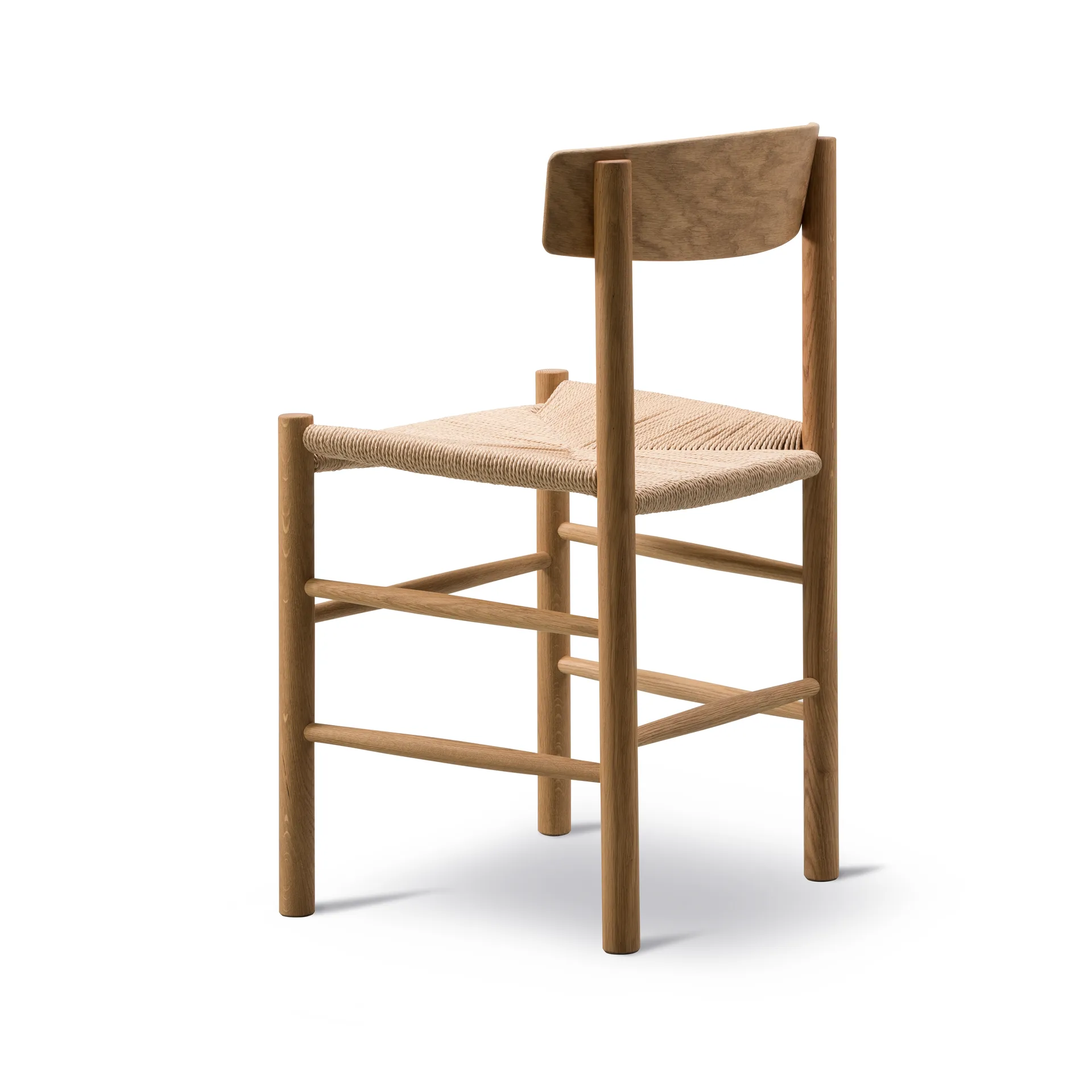 Sedia J39, Rovere oliato-intrecciato naturale, confezione da 4,  Fredericia Furniture