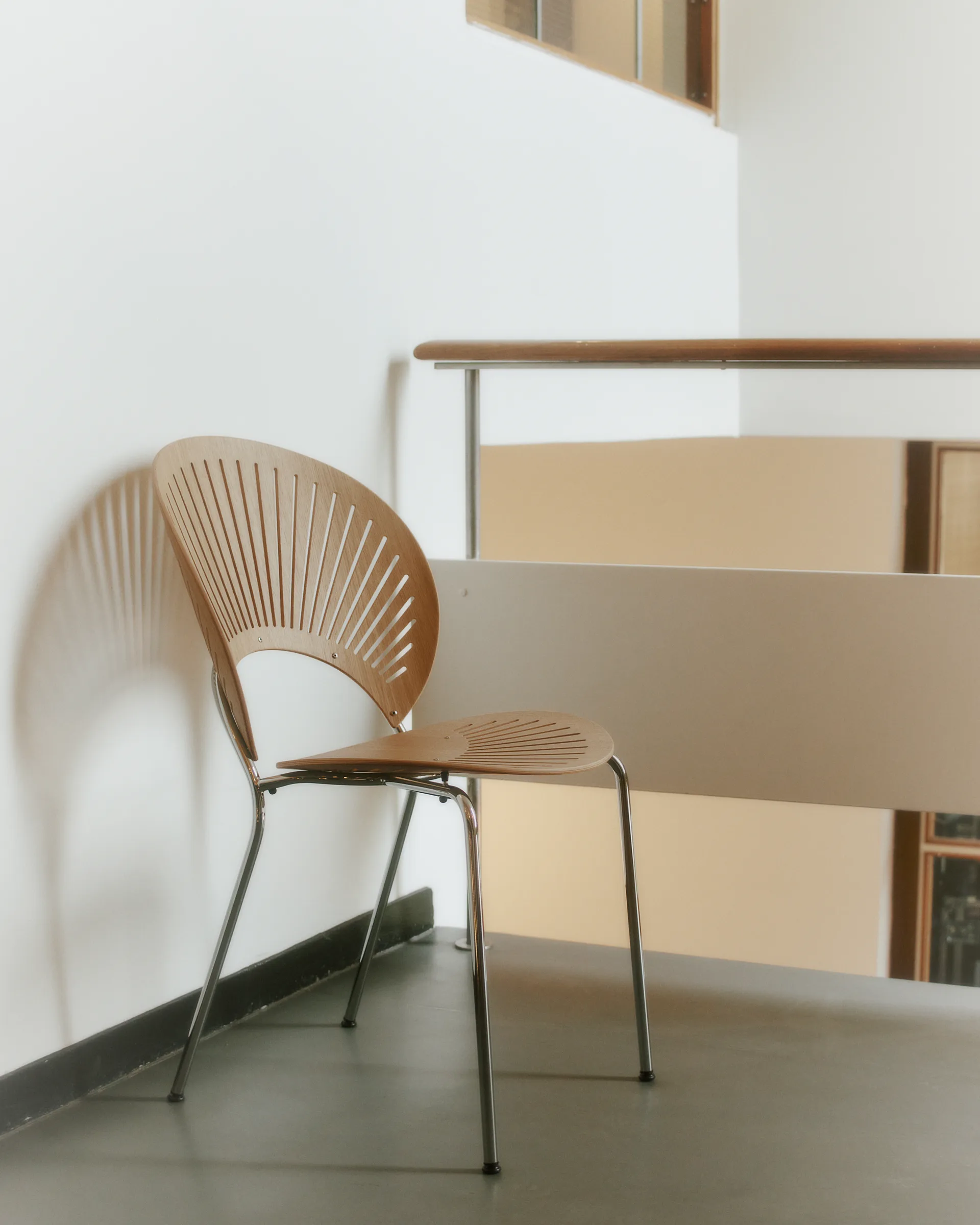 Sedia Trinidad 3398 , Rovere oliato-acciaio inossidabile spazzolato Fredericia Furniture