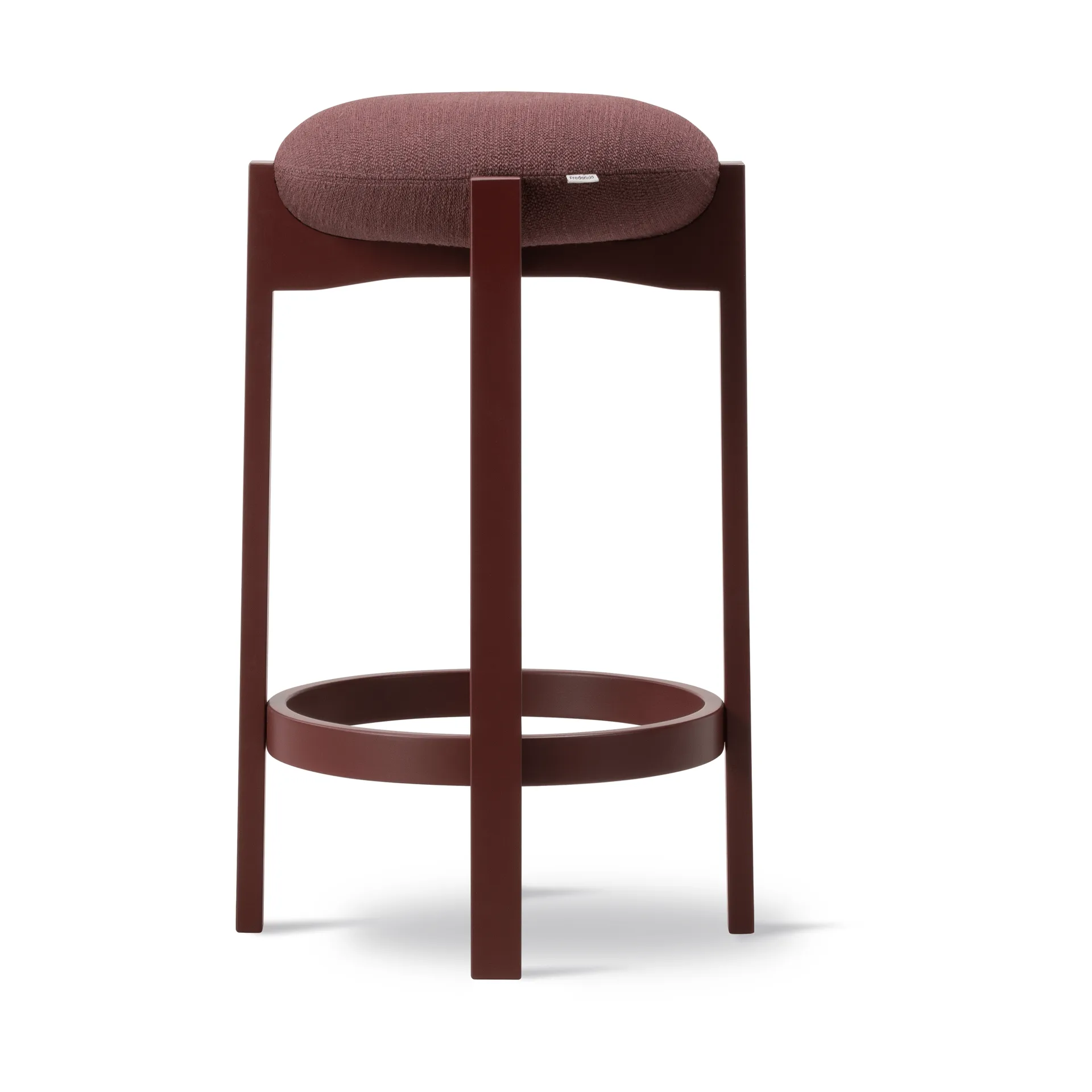 Sgabello alto Pioneer , Odino RC43 bordeaux-bordeaux faggio Fredericia Furniture