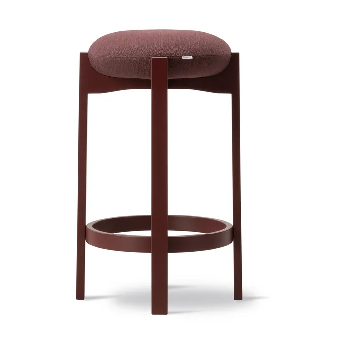 Sgabello alto Pioneer  - Odino RC43 bordeaux-bordeaux faggio - Fredericia Furniture