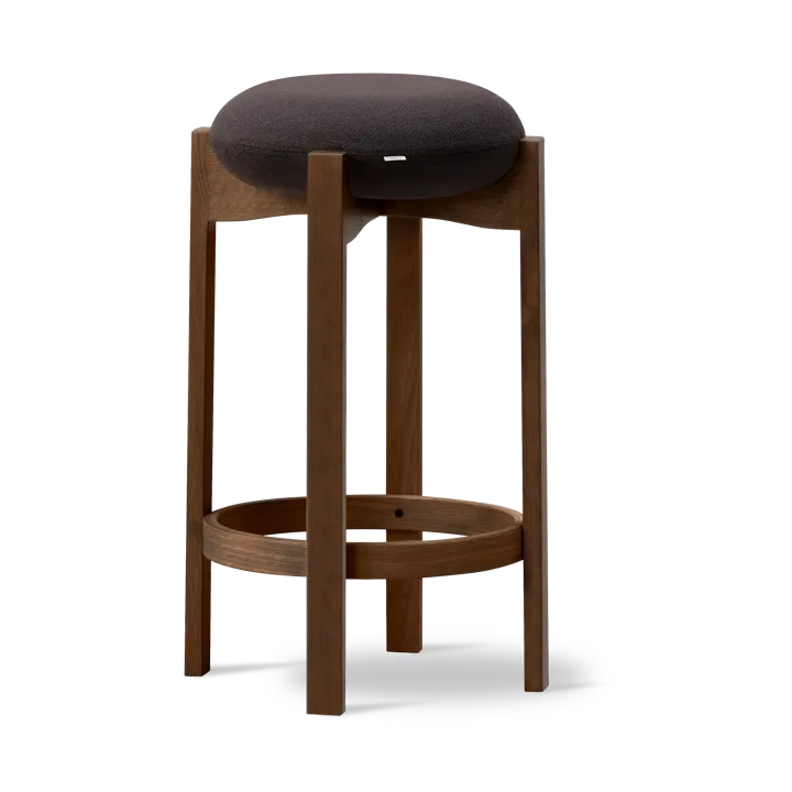 Sgabello alto Pioneer  - Vidar 386-rovere tinto fumo laccato - Fredericia Furniture