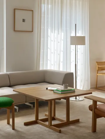 Tavolino da caffè BM80 Mogensen 90x90 cm - Rovere oliato chiaro - Fredericia Furniture