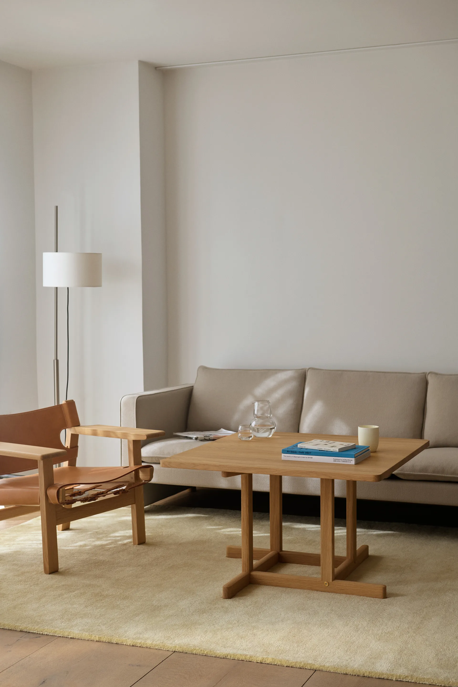 Tavolino da caffè BM80 Mogensen 90x90 cm, Rovere oliato chiaro Fredericia Furniture