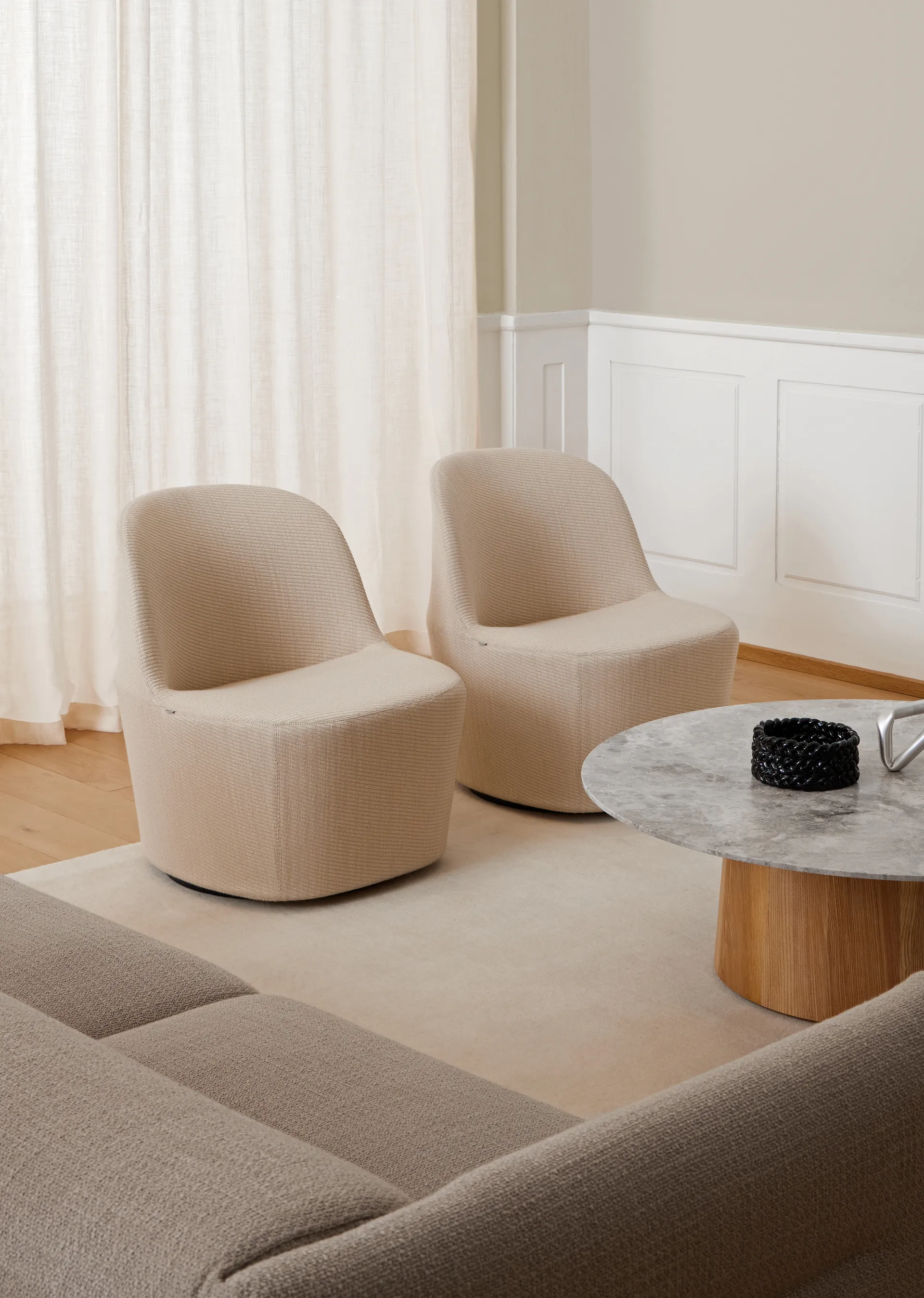 Tavolino da salotto Niveau Ø110 cm, Tundra Grey-ash trattato a olio Fredericia Furniture